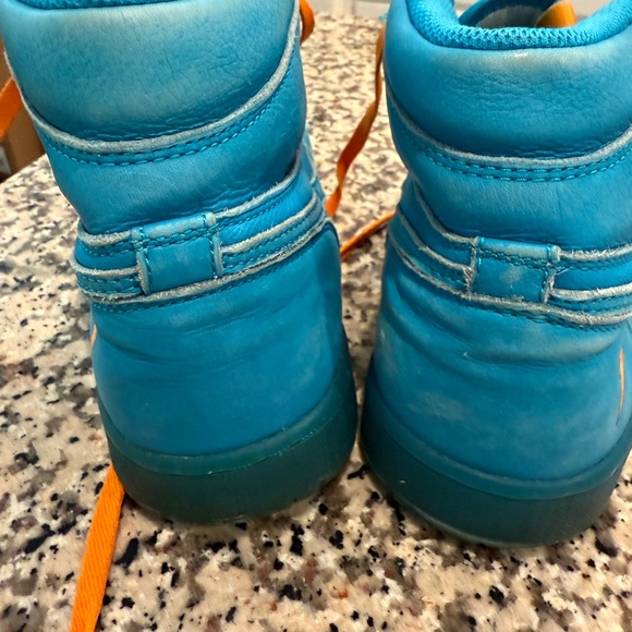 Nike Air Jordan Blue lagoon gatorade Athletic Shoes sneakers size 9.5 - Picture 5 of 8